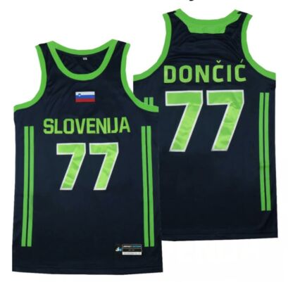 #77 Luka doncic slovenina basketball jersey