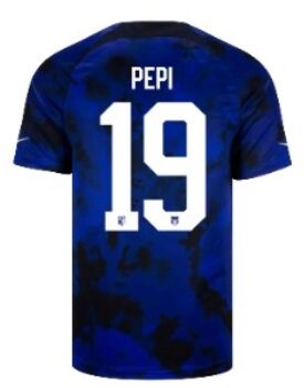 United States #19 PEPI Blue away 2023 Soccer Jersey