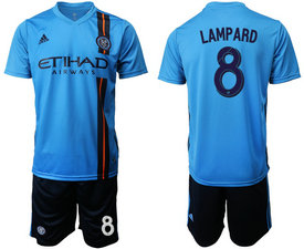 2019-20 New York City FC #8 Lampard Home Soccer Club Jersey