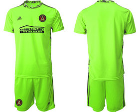 2020-21 Atlanta United FC Blank Fluorescent green goalkeeper Soccer Club Jersey