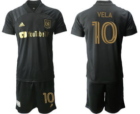 2020-21 Los Angeles FC #10 VELA Black Home Soccer Club Jersey