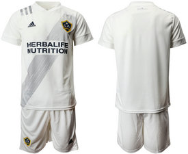 2020-21 Los Angeles Galaxy Blank White Home Soccer Club Jersey