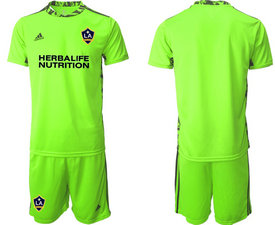 2020-21 Los Angeles Galaxy fluorescent green goalkeeper Soccer Club Jersey