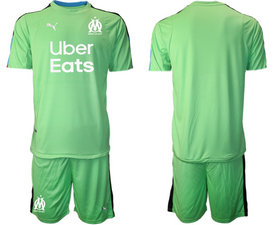 2020-21 Marseilles Blank fruit green goalkeeper Soccer Club Jersey