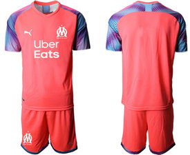 2020-21 Marseilles Blank pink goalkeeper Soccer Club Jersey