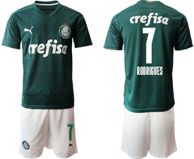 2020-21 SE Palmeiras #7 RODRIGUES Home Soccer Club Jersey