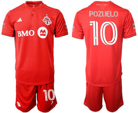 2020-21 Toronto FC #10 POZUELO Red Home Soccer Club Jersey