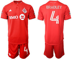 2020-21 Toronto FC #4 BRADLEY Red Home Soccer Club Jersey