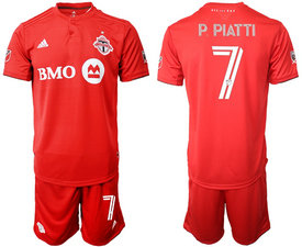 2020-21 Toronto FC #7 P PIATTI Red Home Soccer Club Jersey