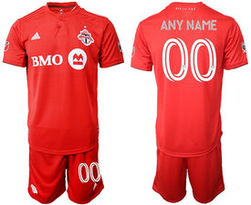 2020-21 Toronto FC Any Name Red Home Soccer Club Jersey