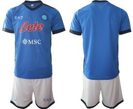2021-2022 Napoli Blank Home Soccer Club Jersey