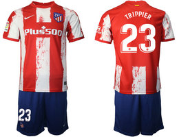 2021-22 Atletico Madrid #23 TRIPPIER Home Soccer Club Jersey