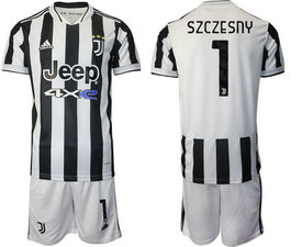 2021-22 Juventus #1 SZCZESNY Home Soccer Club Jersey