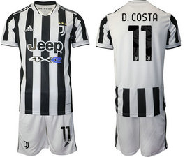 2021-22 Juventus #11 D.COSTA Home Soccer Club Jersey