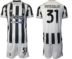 2021-22 Juventus #31 PINSOGLIO Home Soccer Club Jersey