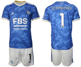 2021-22 Leicester city #1 SCHMEICHEL Home Soccer Club Jersey