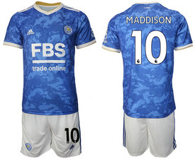 2021-22 Leicester city #10 MADDISON Home Soccer Club Jersey