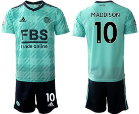 2021-22 Leicester city #10 MADDISON away Soccer Club Jersey