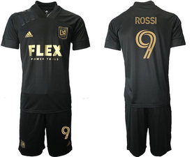 2021-22 Los Angeles FC #9 ROSSI Home Soccer Club Jersey