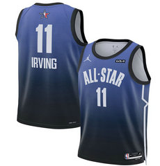 2023 All-Star #11 Kyrie Irving Blue Game Swingman Stitched Basketball Jersey