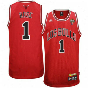 Addass Chicago Bulls #1 Derrick Rose Red Latin Stitched NBA Jersey