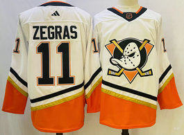 Adidas Anaheim Ducks #11 Trevor Zegras 2022-23 Reverse Retro Authentic Stitched NHL Jersey