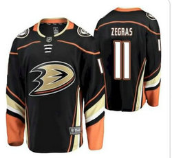 Adidas Anaheim Ducks #11 Trevor Zegras Black Home Authentic Stitched NHL Jersey