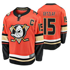 Adidas Anaheim Ducks #15 Ryan Getzlaf Orange Authentic Stitched NHL jersey