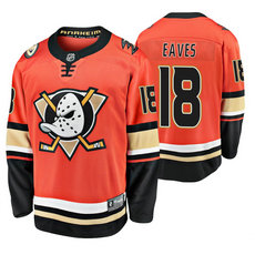 Adidas Anaheim Ducks #18 Patrick Eaves Orange Authentic Stitched NHL jersey