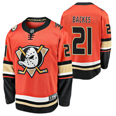 Adidas Anaheim Ducks #21 David Backes Orange Authentic Stitched NHL jersey