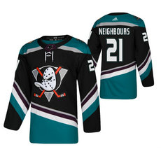 Adidas Anaheim Ducks #21 Jake Neighbours Black 2020 NHL Draft Authentic Stitched NHL jersey