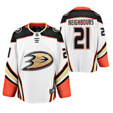 Adidas Anaheim Ducks #21 Jake Neighbours White 2020 NHL Draft Authentic Stitched NHL jersey