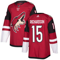 Adidas Arizona Coyotes #15 Brad Richardson Burgundy Red Home Authentic Stitched NHL Jersey