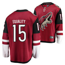Adidas Arizona Coyotes #15 Brad Richardson for Equality Red Home Authentic Stitched NHL Jersey