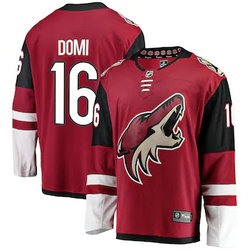 Adidas Arizona Coyotes #16 Max Domi Red Home Authentic Stitched NHL Jersey.jpg