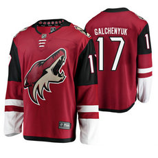 Adidas Arizona Coyotes #17 Alex Galchenyuk Red Home Authentic Stitched NHL Jersey