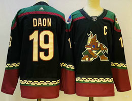 Adidas Arizona Coyotes #19 Shane Doan Black C Patch Authentic Stitched NHL Jersey