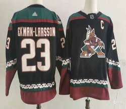 Adidas Arizona Coyotes #23 Oliver Ekman-Larsson Black Throwback Authentic Stitched NHL Jersey