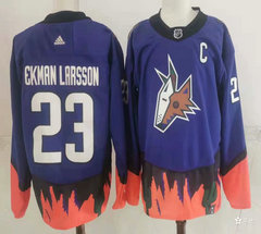 Adidas Arizona Coyotes #23 Oliver Ekman-Larsson Purple Throwback Authentic Stitched NHL Jersey