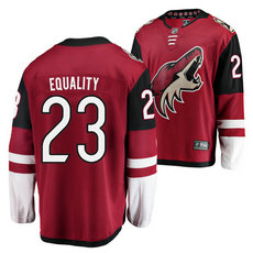 Adidas Arizona Coyotes #23 Oliver Ekman-Larsson for Equality Red Home Authentic Stitched NHL Jersey