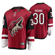 Adidas Arizona Coyotes #30 Calvin Pickard Red Home Authentic Stitched NHL Jersey