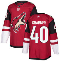 Adidas Arizona Coyotes #40 Michael Grabner Burgundy Red Home Authentic Stitched NHL Jersey