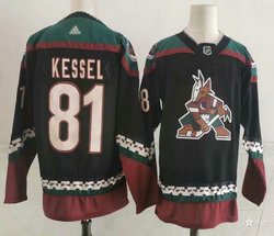 Adidas Arizona Coyotes #81 Phil Kessel Black Throwback Authentic Stitched NHL Jersey