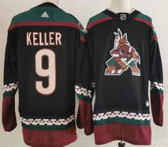 Adidas Arizona Coyotes #9 Clayton Keller Black Authentic Stitched NHL jersey