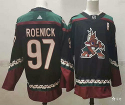 Adidas Arizona Coyotes #97 Jeremy Roenick Black Throwback Authentic Stitched NHL Jerseys