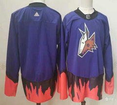 Adidas Arizona Coyotes Blank Purple Throwback Authentic Stitched NHL Jersey