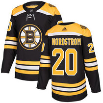 Adidas Boston Bruins #20 Joakim Nordstrom Black Home Authentic Stitched NHL Jersey