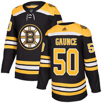 Adidas Boston Bruins #50 Brendan Gaunce Black Home Authentic Stitched NHL Jersey