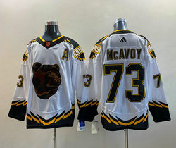 Adidas Boston Bruins #73 Charlie McAvoy 2022-23 Reverse Retro Authentic Stitched NHL jersey