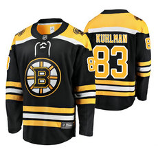 Adidas Boston Bruins #83 Karson Kuhlman Black Home Authentic Stitched NHL Jersey